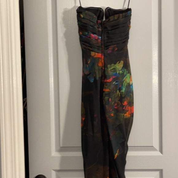 H&M Sweetheart cut, floral print, strapless dress - Picture 7 of 9